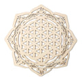Custom Mandala Crystal Grid Sacred Geometry Wooden Sri Yantra Wall Decor Mandala Chakras Wheel of Life Seed of Life Crystal Grid