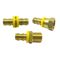 1/4\" 3/8\" Brass Push-Lok Female Push-On Barb Pipe Fittings Low Pressure