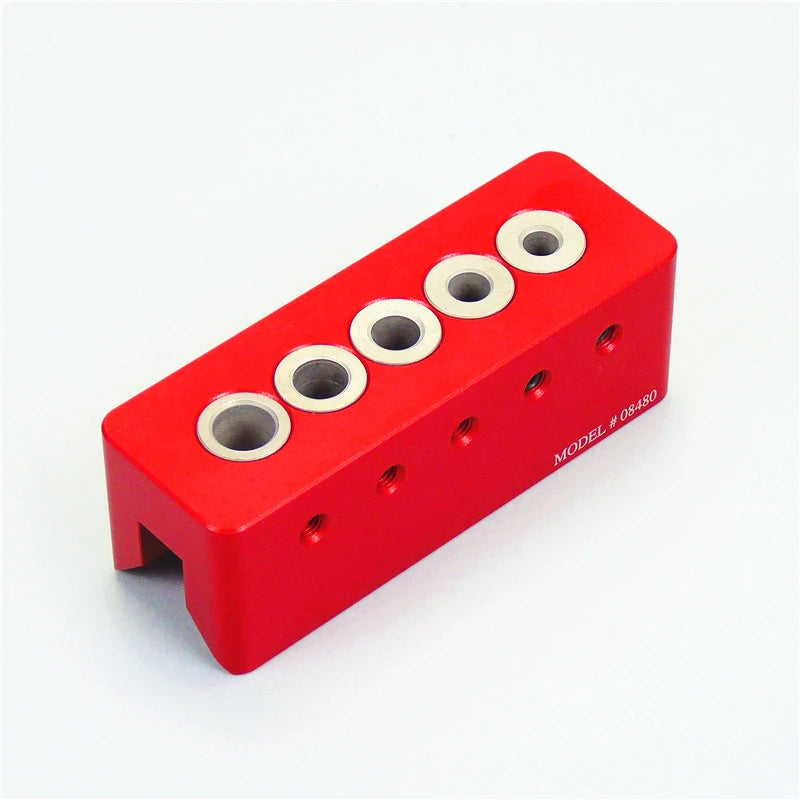 Right Angle Drill Guide Round Tube Hole Jig Kit 6/7/8/9/10mm Wood Dowelling Self Centering Drill Guide Kit for Woodworking Tools