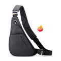 Nylon Chest Bags for Men Single Shoulder Bags with Reflective Strap Casual Fanny Pack Sling Backpack Trending Crossbody Bags
