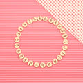 Wholesale 10mm Stainless Steel A-Z Letter Pendants 18K Gold Plated Alphabet Charms for Crafts Making Customized