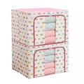 R1011 Custom Foldable Clothes Bedding Storage Organizer with Sturdy Handle Cotton Linen Zipper Oxford Storage Bag