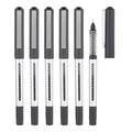 Large Capacity Straight Liquid Ballpoint Pen Custom Printing logo Office Signature Black Bullet Head Neutral Advertising Pen