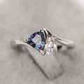 CAOSHI Cheap Top Quality CZ Trendy Crystal Wedding Engagement Bands Jewelry Pretty Trillion Cut Cubic Zirconia Ring for Women