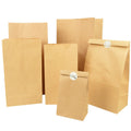 Custom Brown Kraft Paper Bag Fast Food Takeaway Biodegradable Restaurant Carryout Tea Jelly Digital Lamination Shipping