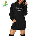 Yingtenidi OEM Custom Women's French Terry Printed Hooded Winter Hoodies Sweatshirts-Long Sleeve Breathable Front Logo Option