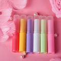 Empty Eco-friendly Recycled Plastic Lip Balm Tubes 4g 5g clear pink Lip Balm Paper Tube Packaging