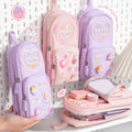 New Hand-Carrying Multifunctional Schoolbag Pencil Case Large Capacity Primary School Girls Pencil Case Children's Stationery