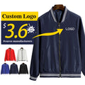 Custom Printed Logo Baseball Jacket Windbreaker Varsity Jacket Man Waterproof Plus Size Jackets