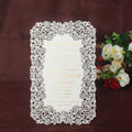 Paper Manufacturer Laser Cut Hollow Flower Desgin Custom Invitation Insert Cards for Wedding Party Quinceanera Bridal Shower