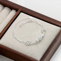 New Design Fashion 925 Sterling Silver Snake Chain Lucky Carved Beads Adjustable Bracelet for Women