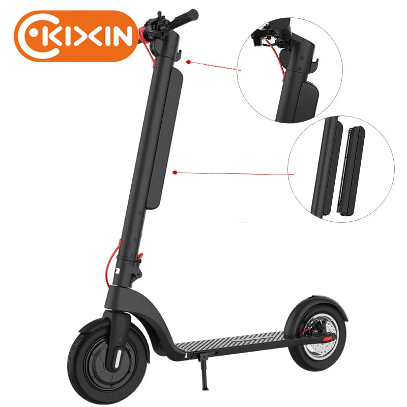 KIXIN Drop Shipping Popular X8 Upgrade Removable Battery Electric Scooter 350w Motor Fast Speed Waterproof Long Range Escooter