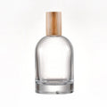 Good Quality Empty Perfume Bottle Spray 30ml 50ml 100ml Crimp Cylinder Perfume Bottle with Wooden Caps
