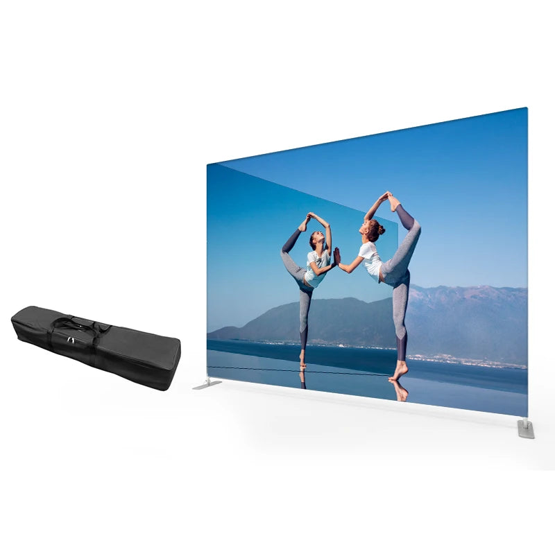Flat Fabric Pipe and Drape Exhibition Display Advertising Display Banner Stand 8ft Trade Show Booth MegaBDM