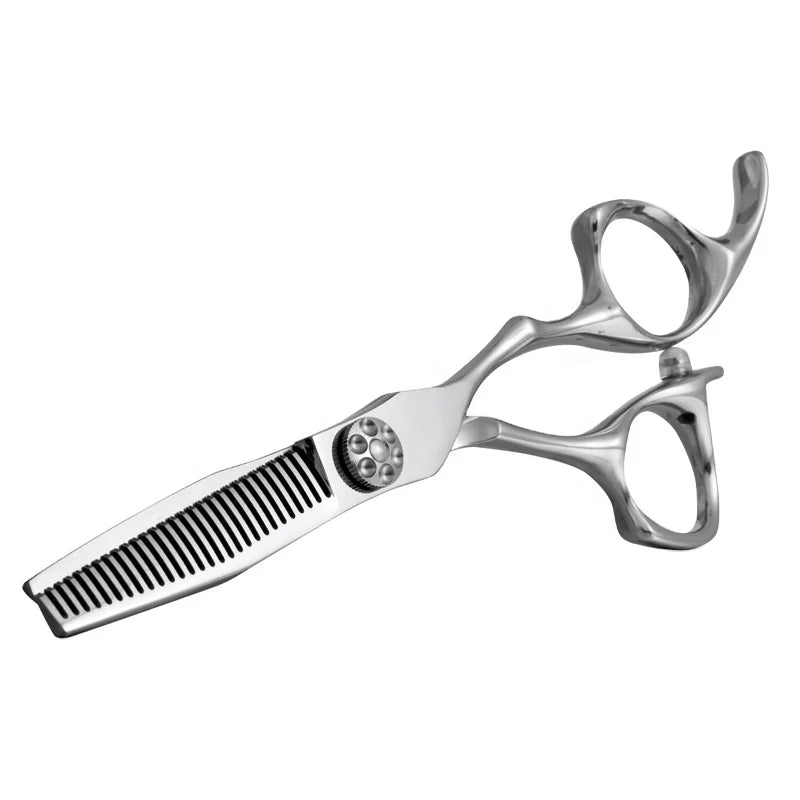 XW06-55V HUASIS Beauty 5.5INCH High Quality 6CR13 Stainless Steel Right-Handed 28 Teeth Barber Hot Hair Cut Thinning Scissors