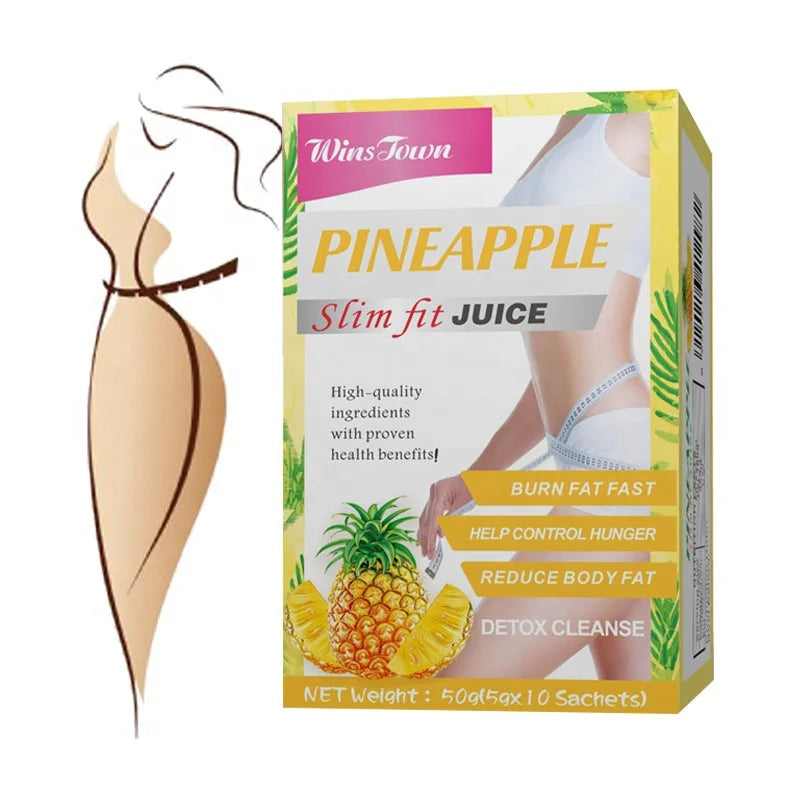 Herbs Slim Fruit Ananas Juice Powder Diet Flat Detox Tummy Weight Loss Pineapple Slimming Juice