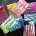 Lymeebeauty Disposable Brush Applicators Lash Eyelash Mascara Fiber Brush (50pcs Per Bag)