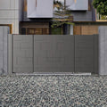 High Quality Electric Retractable Folding Main Gates House Automatic Aluminum Alloy Driveway Gate for Villa Courtyard Modern