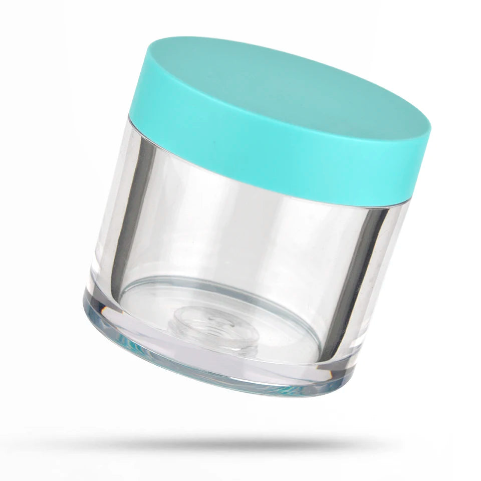 Custom 100ml 3.3oz Acrylic Skin Care Cream Container Thick Wall Personal Care Cream Jar Plastic Eye Cream Body Lotion Cosmetics