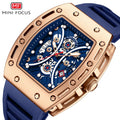 MINI FOCUS 0420 Fashion New Men Watches Top Clock Quartz Wristwatch Waterproof Luxury Silicone Sports Men's Clock Reloj Hombre
