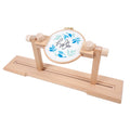 Ready Stock Seat 360 Degree Rotatable Embroidery Frame Adjustable Wooden Cross Stitch Embroidery Lap Stand Frame Big Size