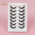 Abestyou Factory Direct Wholesale 7 Pairs Faux Mink 5D Full Strip Handmade Super Fine Natural Long Eyelashes Private Label