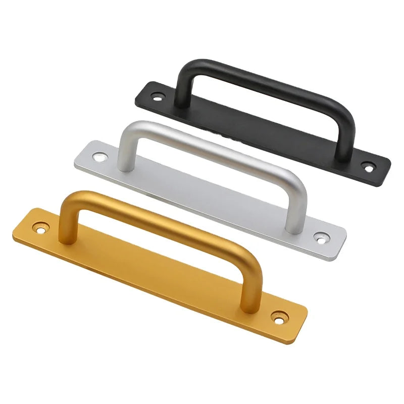 Zuo Gang Sliding Door Punch-free Aluminum Alloy Exposed Handle Balcony Wooden Door Barn Door Handle Handrail Hardware Wholesale