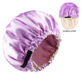 Luxury Satin Lined Shower Caps for Women Reusable Waterproof Custom Shower Caps Waterproof Women s Shower Cap