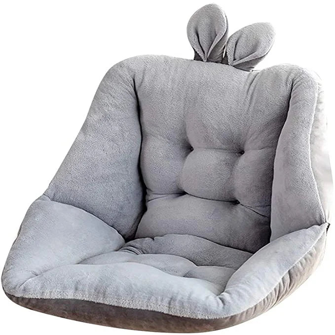Hot  Selling Cartoon  Rabbit  Ears Plush Cushion Semi-Cosed Single Cushion Office Chair Cushion Shell for Pain Relief