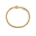 Lady Punk Wrist Jewelry Wholesale Gold Plated Bangle Custom Men Bracelet Rope Twist Chain Bracelets Stainless Steel