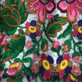 Luxury Multi-color Water Soluble Embroidery Colorful Guipure Haute Couture Lace Fabric