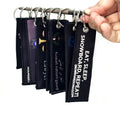 Wholesale Custom Cartoon Rubber PVC Embroidery Keychains & Keyrings with Logo Fabric Design