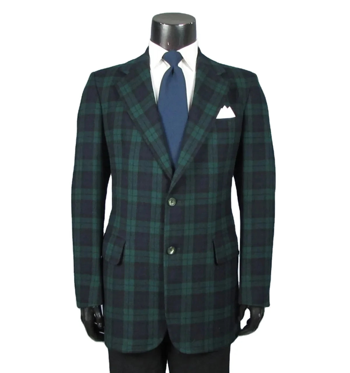 Green Plaid Men Suits 2 Pieces Peaked Lapel Tuxedos Wedding Groom Costume Homme Party Business Tailor Made Male Coat Jacket