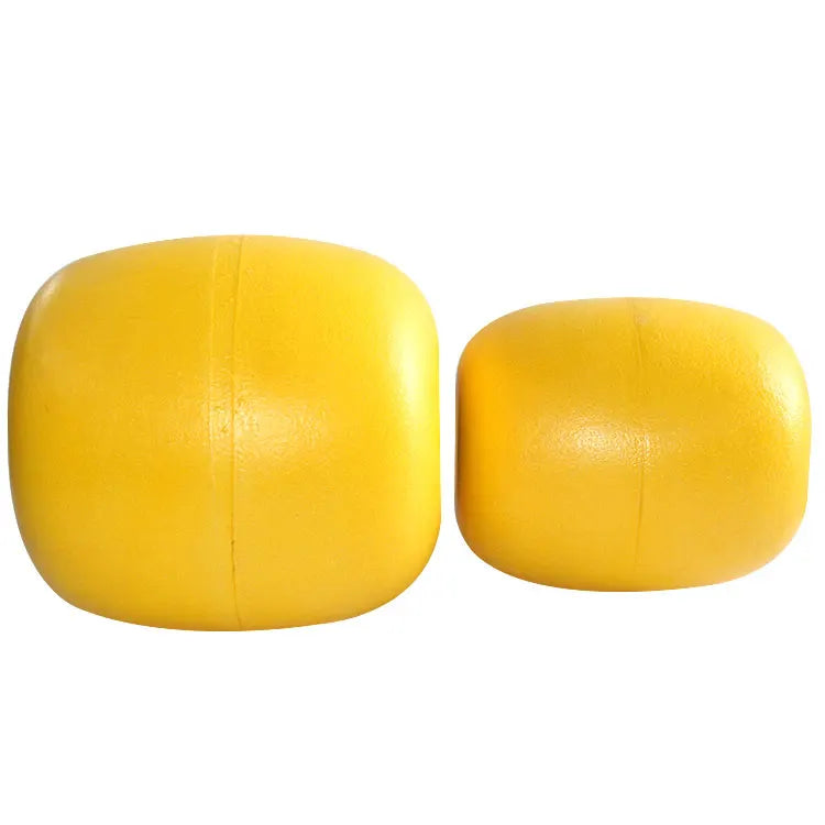 Hard PVC Fishing Float Foam Float Yellow Buoy Oval Floating Fishing Tool