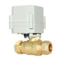 A20-T20-B2-C 2 Way 3/4'' DN22 22mm Brass Double Union CR501 DC12V DC24V Motorized Ball Valve Flow control valve