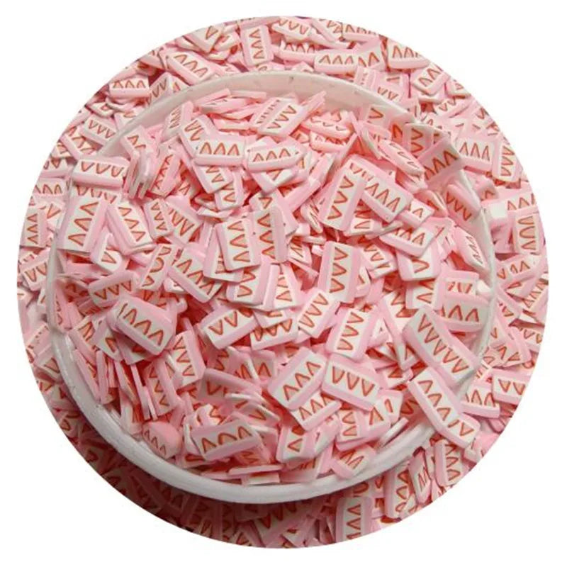 Kawaii Strawberry Cakes Polymer Clay Slices Fruit Handmade Sprinkles for Diy Scrapbook Phone Cover Embellishment
