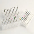 Top Seller 3/32 Shank Clean Polishing Cuticle Safety Electric Russian Diamond Nail Bur Drill Bits Set
