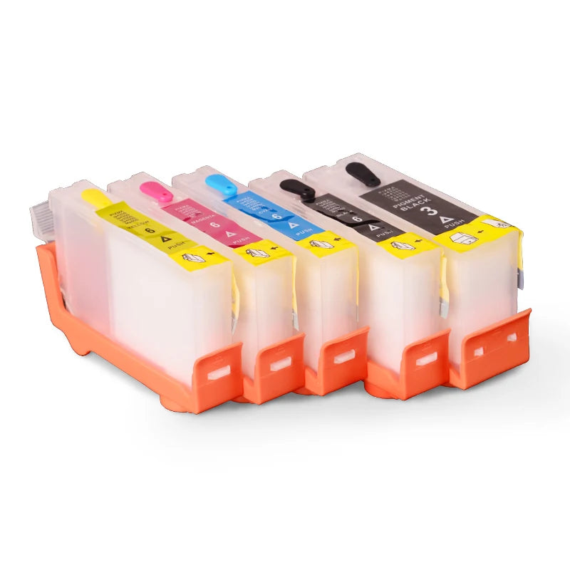 Ocbestjet for Canon PGI-580 CLI 581 XXL Refillable Cartridges for Canon Pixma TR7550 TR8550 TS6150 TS6151 Printer