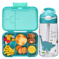 For Tritan PP Leak-proof Lunch Box & Cup Set Water Bottle Eco-Friendly Kids Bento for Outdoor Use Customized Logo Printing