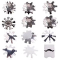 9 Sizes Easy French Smile Cut V Line Shape Tips Manicure Edge Trimmer Nail Cutter French Design Tools Manicure Decoration