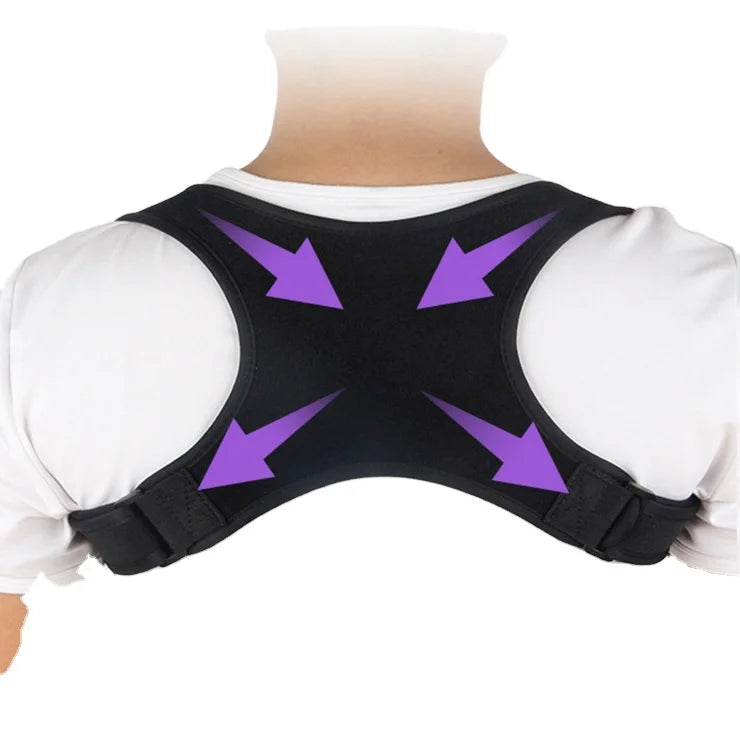 Wholesale Neoprene Upper Back Support Correction Band Clavicle Support Back Straightener Shoulder Brace Non-Slip Posture MegaBDM