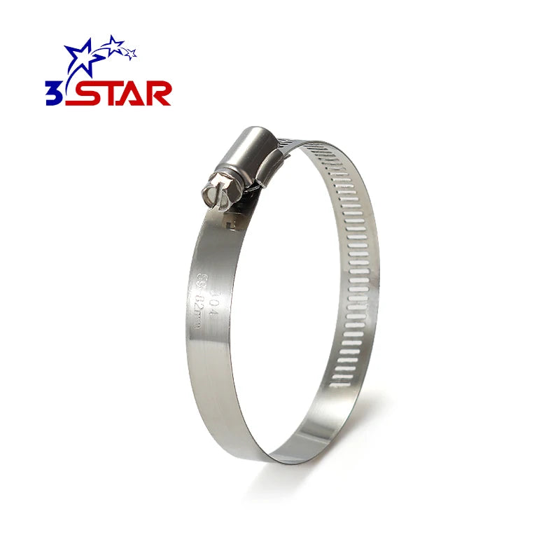 American Type Worm Drive Stainless Steel Perforated Hose Clamp 0.81"-1.75" Inch Pipe Clamp