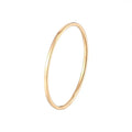 High-Polished 1mm Thin Ring Minimalist 18K Gold Plated Stainless Steel Simple Trendy Circle Blank for Women