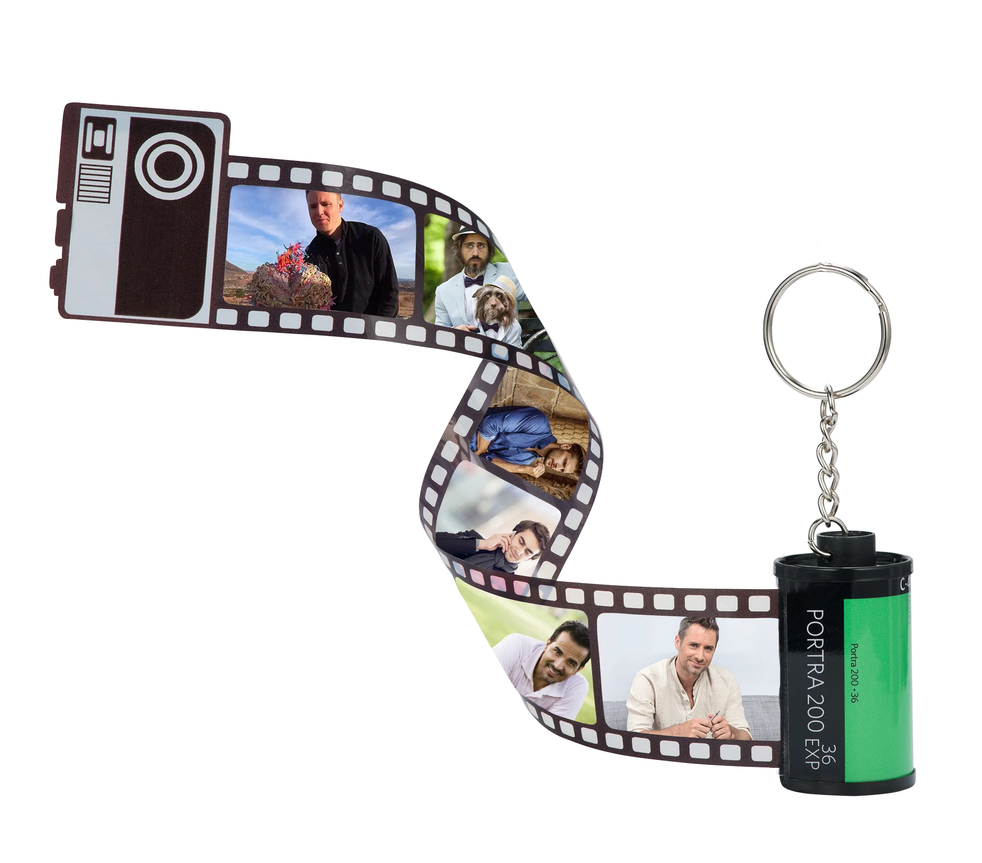 Dropshipping 35mm Film Roll Keychain Photo Albums Frame Keychain