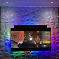 Upscale Home Decor White Diamond Design 3D Wall Panels for TV Background 50*50CM Waterproof Fireproof 50*50CM Wall Tiles for