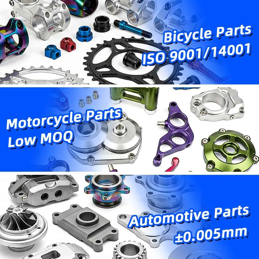 Custom Cnc Parts Full Auto Motor Cycle Parts Machining for Bicycles and Auto Rickshaw Car Cnc Aluminum Parts in Machining
