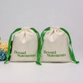 Custom Luxury Dust Bags With Logo Ring Pouch Packing Gift Pink Beige Velvet Cloth Jewelry Pouches Drawstring Bags