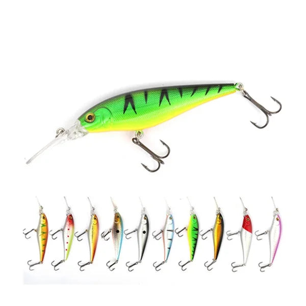 Wholesale 110mm Floating Hard Minnow Plastic Lure 0-2m Beach Fishing Kit with Wood for Bass and Squid Fishing Lure 10.3g