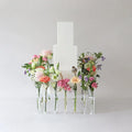 Gaojian Custom Wedding Acrylic Square Dessert Flower Stand Cake Stand for Wedding Hotel Party Decorations
