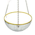 Hot  Sale Large Mirror Decor Planter Hanging Ball Planter Wall Mounted Flower Plant Basket With Hook Chain for Indoor Outdoor